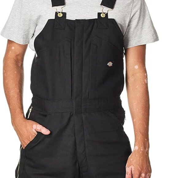 DICKIE's Men's Premium Insulated Duck Canvas Bib Overalls (2XL) - Picture 1 of 11